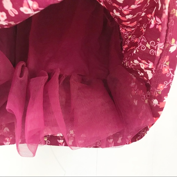 Gymboree | Burgundy Fox & Bunny Party Dress - Picture 3 of 6